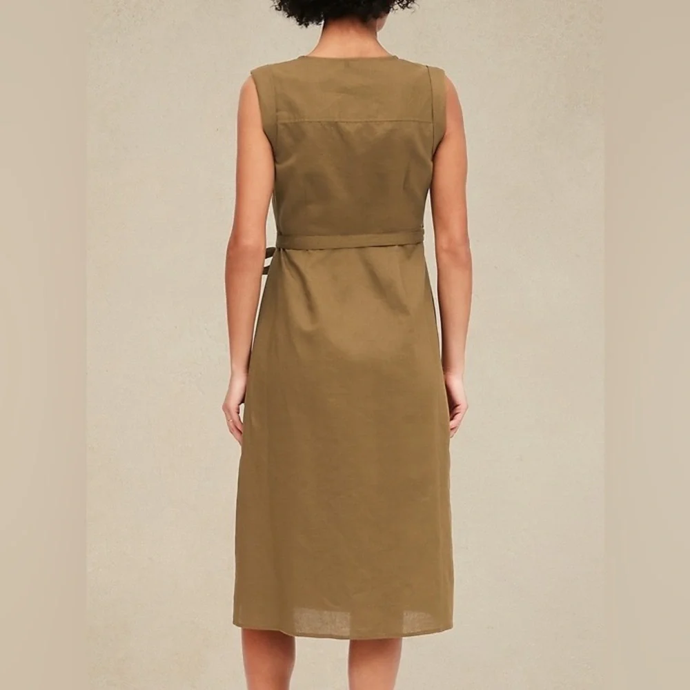 Banana Republic LINEN-COTTON WRAP DRESS - Picture 6 of 6
